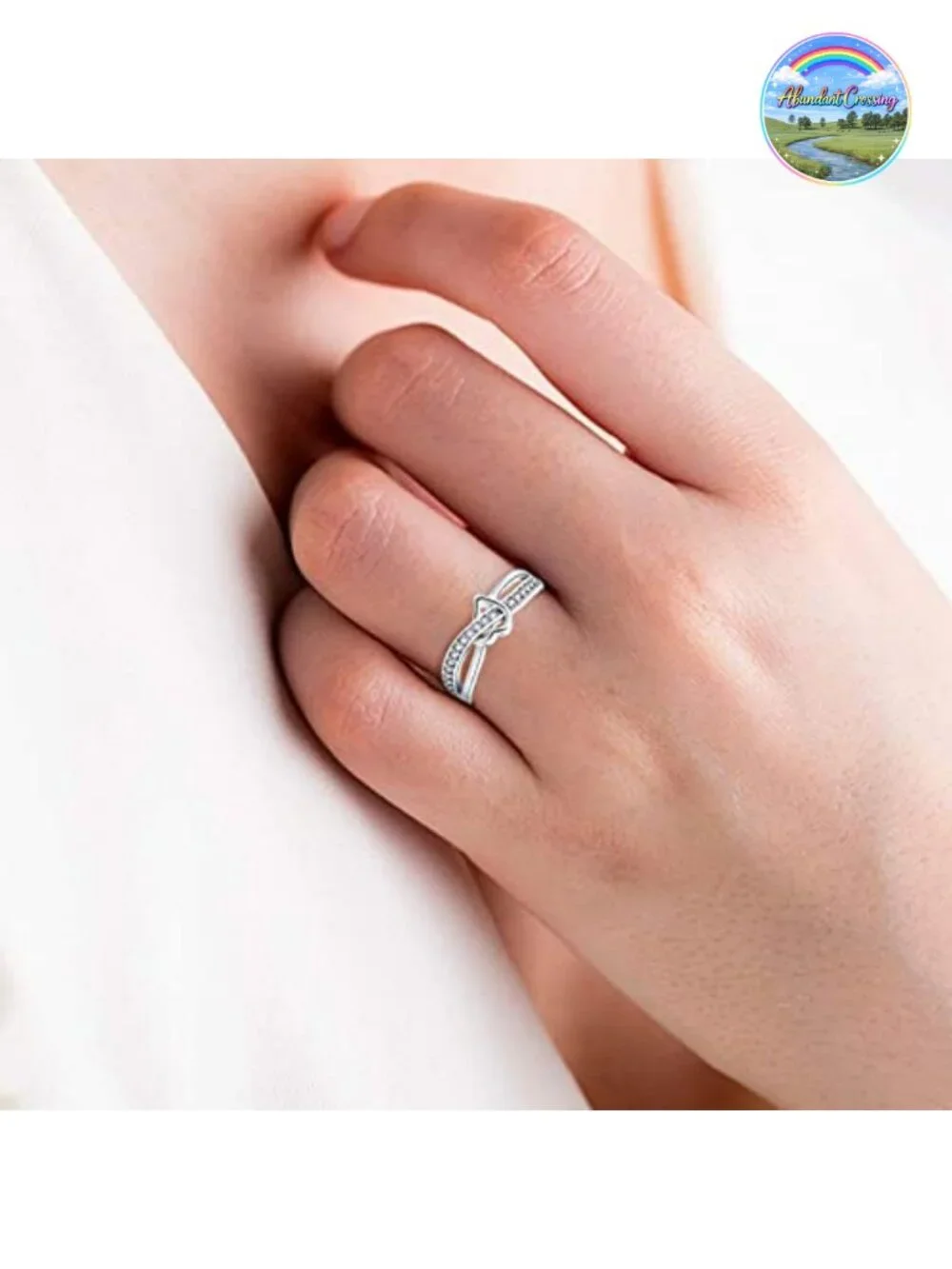 925 Sterling Silver Infinity Heart Ring for Women CZ Cubic Zirconia Promise